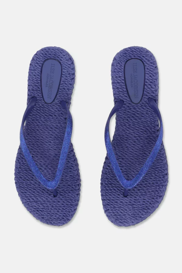 Blue Web Flip Flops by Ilse Jacobsen