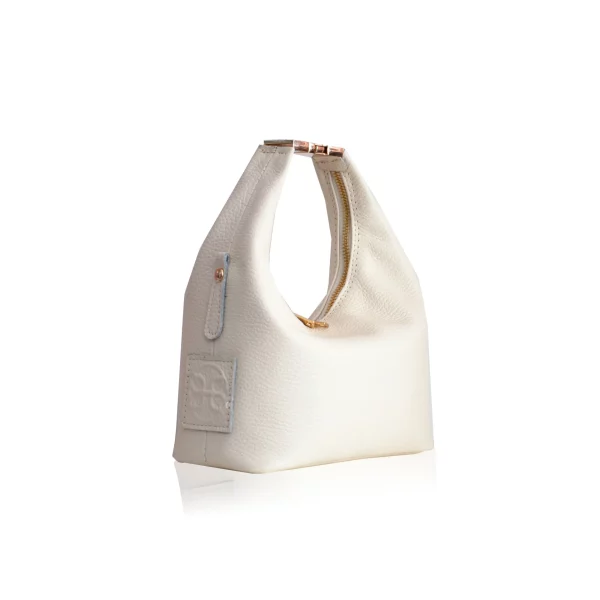 Maggie White Leather Bag by Bonendis