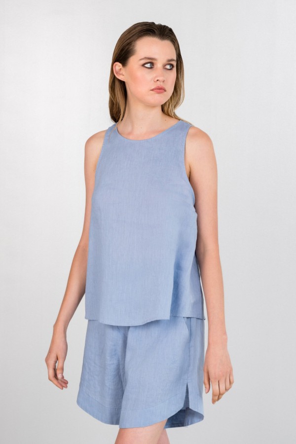 Top Linen Halter Neck by Philosophy - Image 3