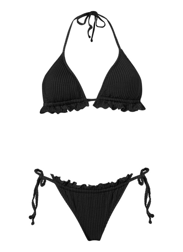Swimwear Gigi Black Curly by Stefania Frangista