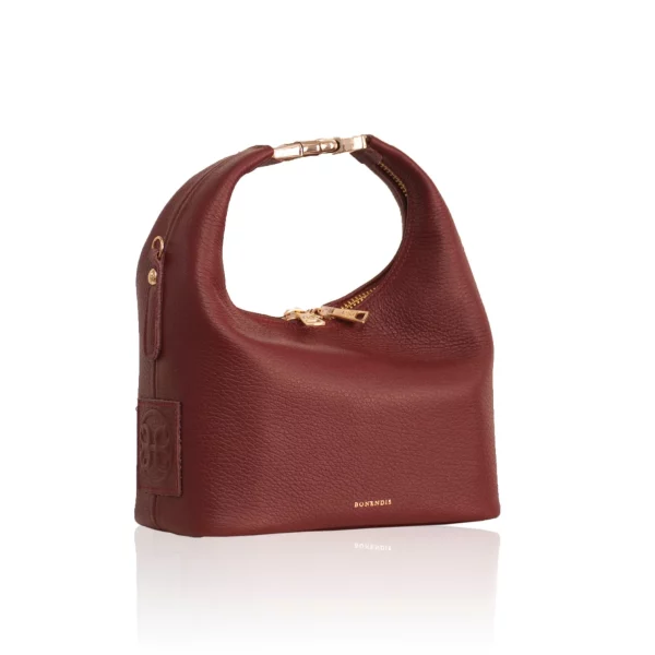 Maggie Cherry Red Leather Bag by Bonendis