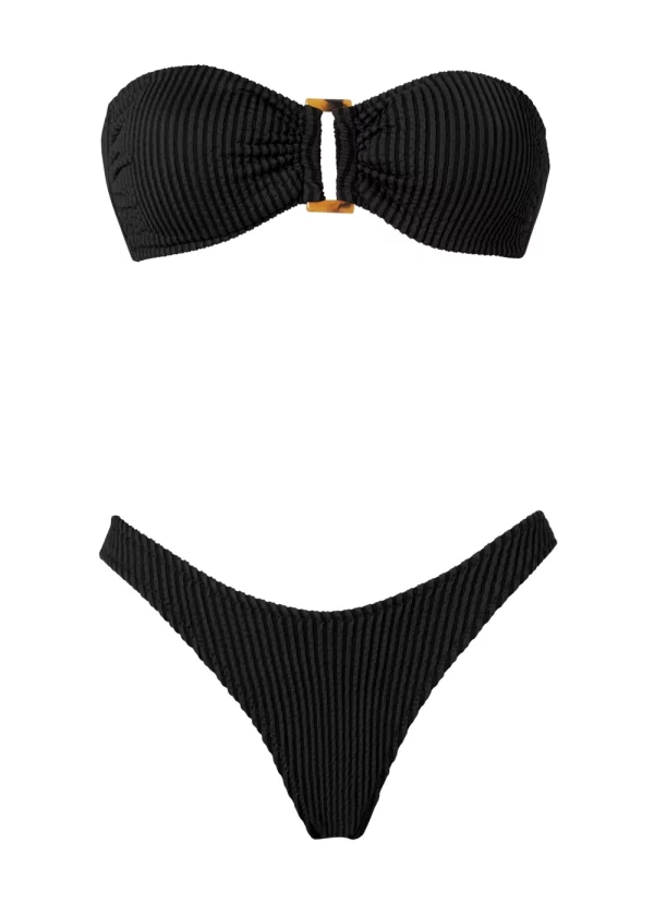Swimwear Melita Black Curly by Stefania Frangista