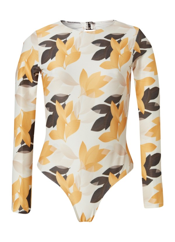 Swimwear Otto Botanical Yellow Rib by Stefania Frangista