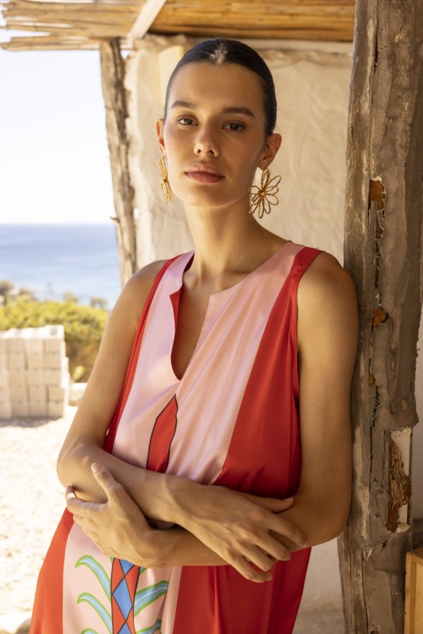 Red Maxi Dress by Nema - Image 5
