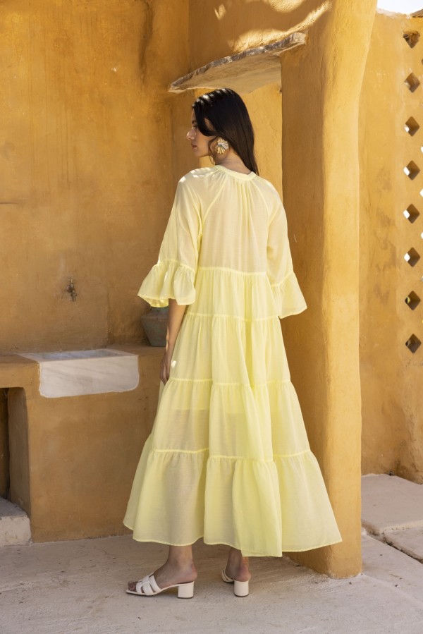 Lime Maxi Dress by Nema - Image 2