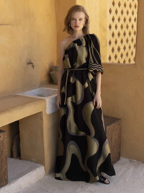 Amira  Black Maxi Dress by Nema