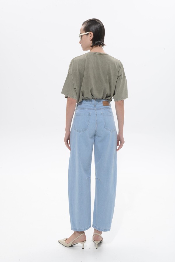 Inna Light Blue Balloon Jeans by Sac & Co - Image 2
