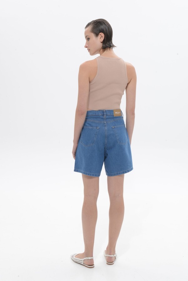 Noema Mid Blue Bermuda by Sac & Co - Image 2
