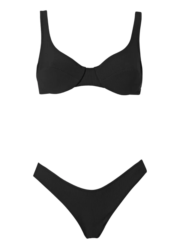 Swimwear Irini Black Rib by Stefania Frangista