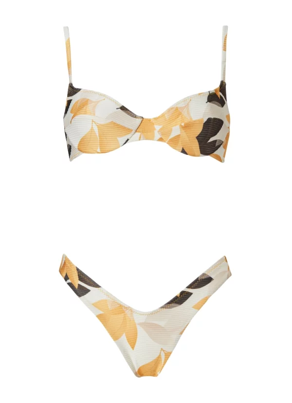 Swimwear Prince Botanical Yellow Rib by Stefania Frangista