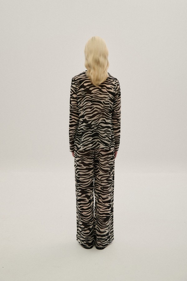 Zebra Shirt  By Combos Knitwear - Image 3