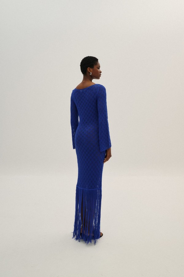 Knitted Maxi Dress By Combos Knitwear - Image 3