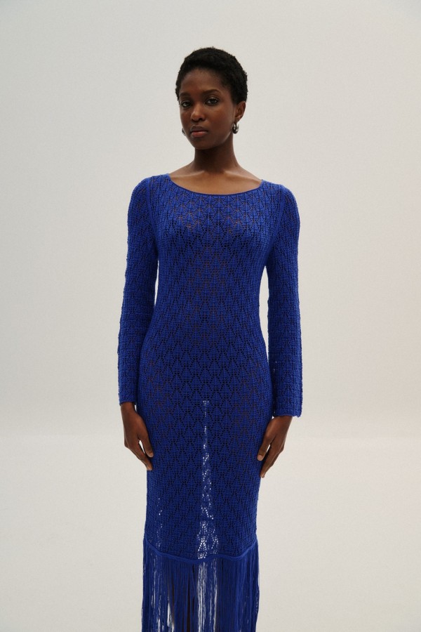 Knitted Maxi Dress By Combos Knitwear - Image 2