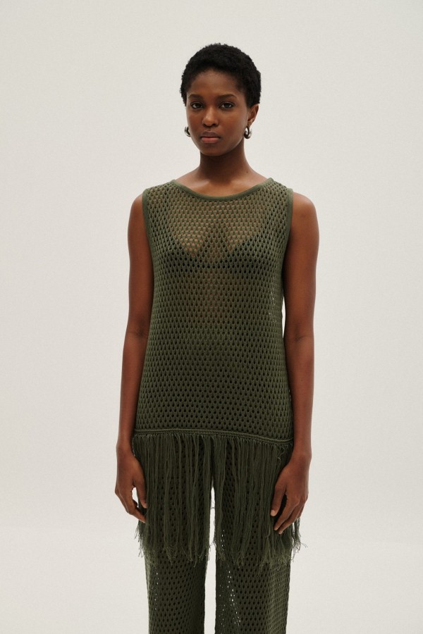 Knitted Bloyse  By Combos Knitwear