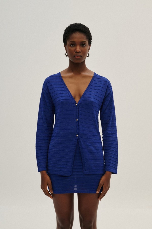 Cardigan Lurex By Combos Knitwear