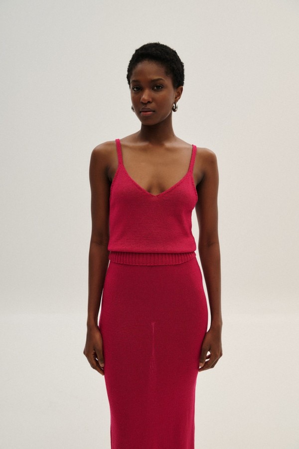 Knitted Lurex Top  By Combos Knitwear