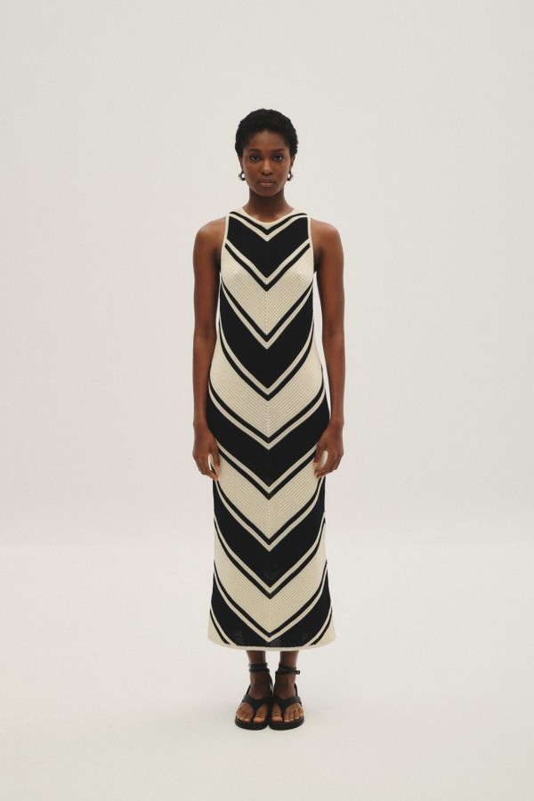 Maxi  Dress By Combos Knitwear