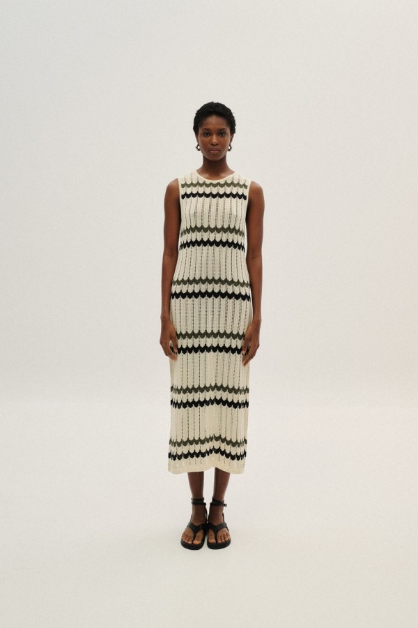 Knitted Maxi Dress  By Combos Knitwear