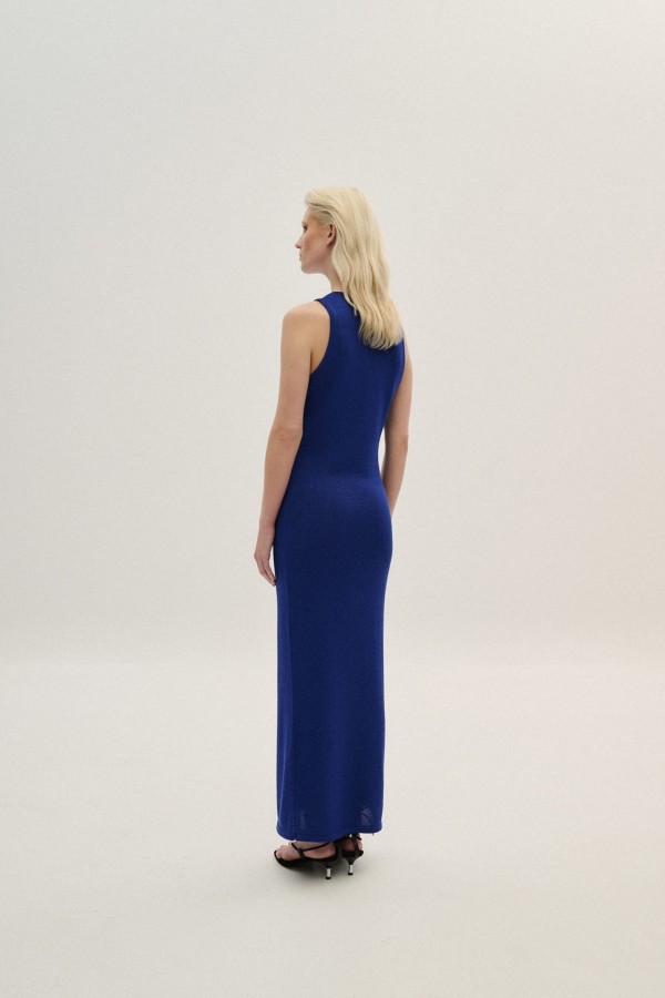 Knitted Maxi Lurex Dress By Combos Knitwear - Image 2