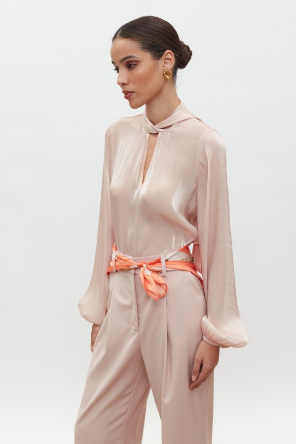 Adele Bow-Tie  Shirt by Mix & Match Showroom - Image 2