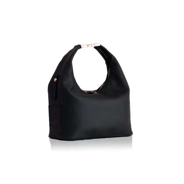 Maggie Black Leather Bag by Bonendis