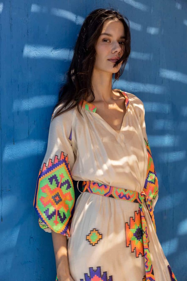 Clio Embroidered Maxi Dress by Nema - Image 5