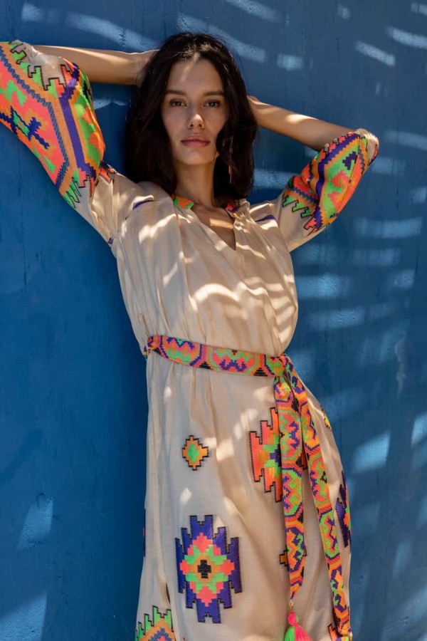 Clio Embroidered Maxi Dress by Nema - Image 2
