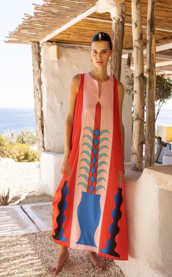 Red Maxi Dress by Nema - Image 4