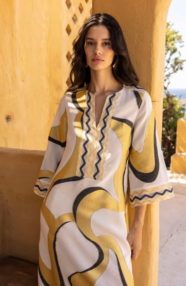 Noor Embroidered Maxi Dress by Nema - Image 3