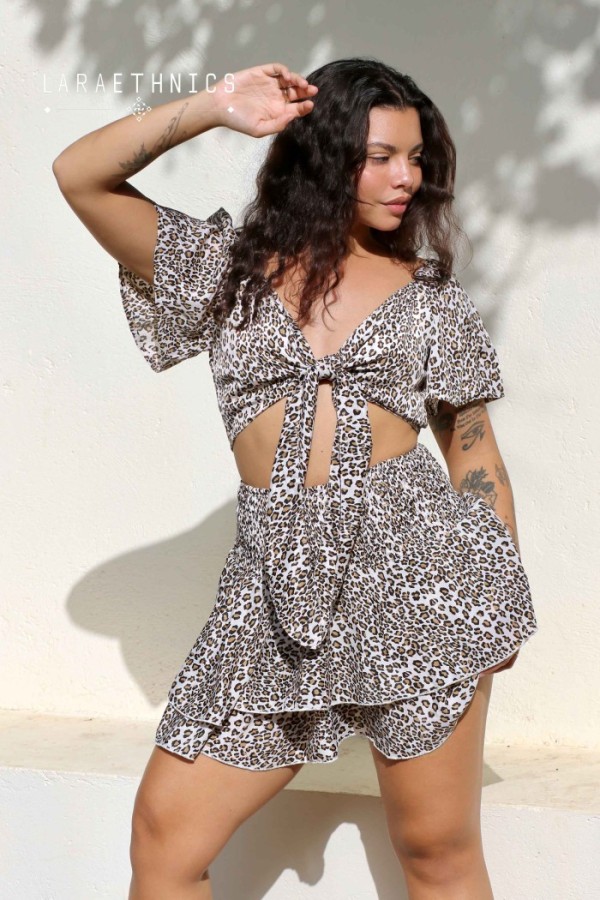 Shibu Crop Top  by Lara Ethnics