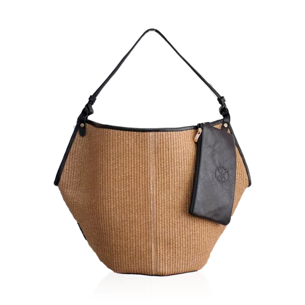 Helena Raffia Shoulder Bag by Bonendis