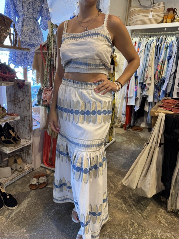 Embroidered Maxi Skirt by Nema - Image 3