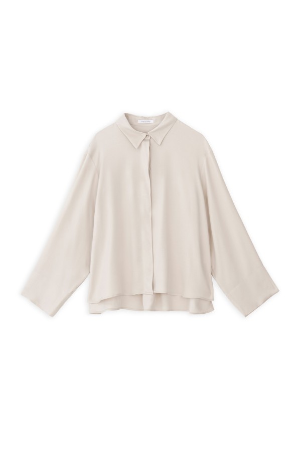 Cupro Cropped Shirt by Philosophy - Image 5