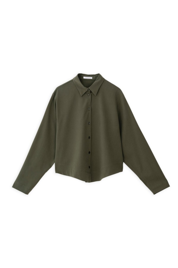 Twill Stretch Cropped Shirt by Philosophy - Image 3