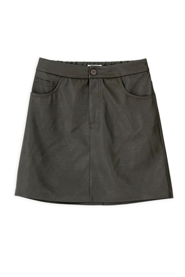Leather Mini Skirt by Philosophy - Image 4