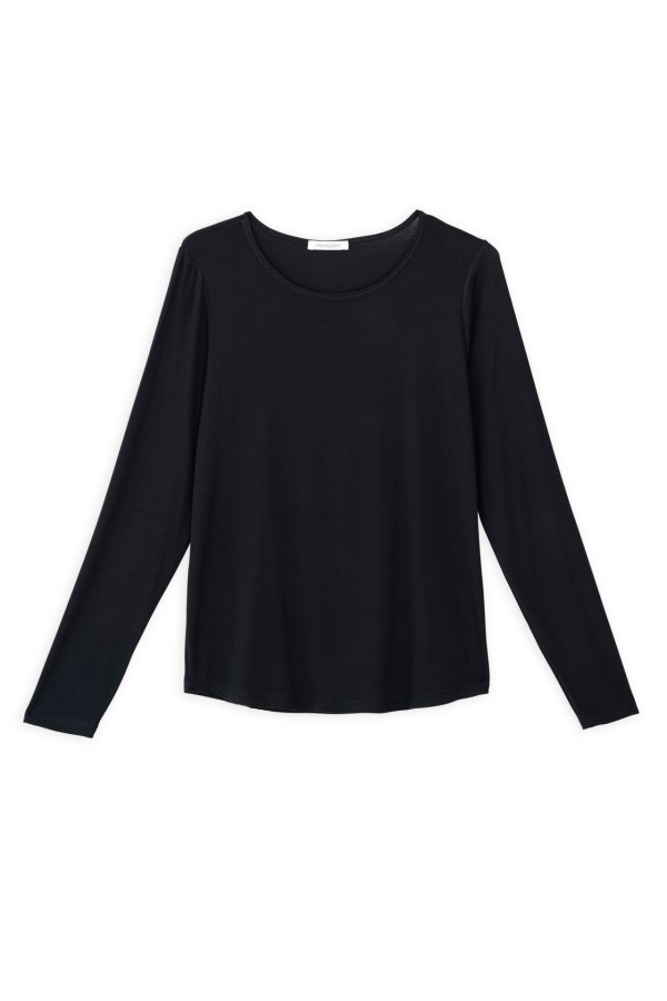 Lyocell Jersey Round Neck Top by Philosophy