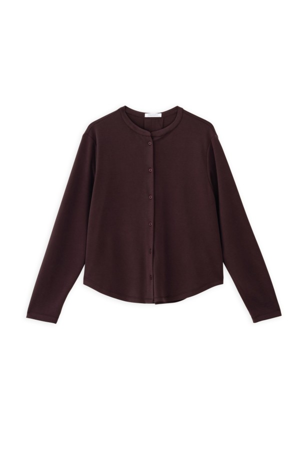 Cupro Pique Cropped Shirt  by Philosophy