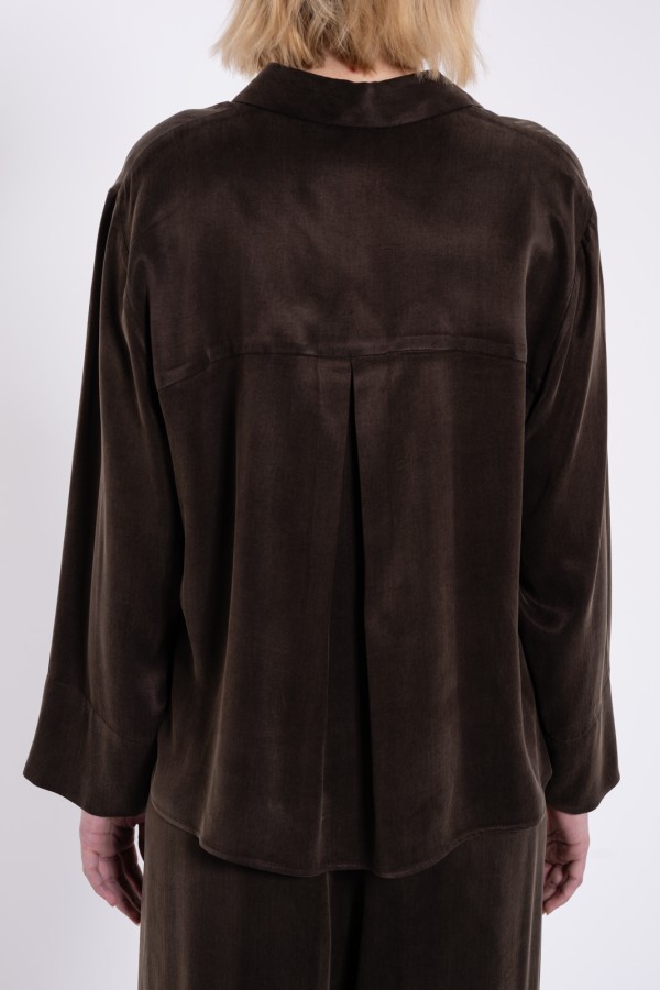 Cupro Cropped Shirt by Philosophy - Image 6