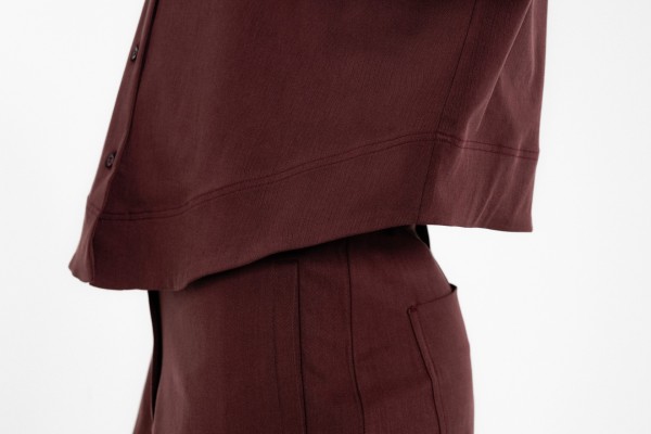 Twill Stretch Cropped Shirt by Philosophy - Image 5