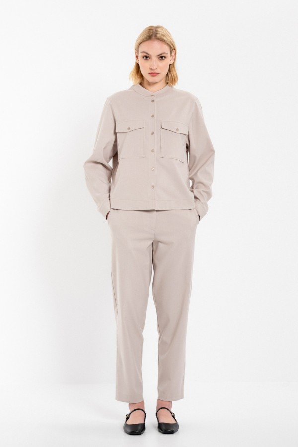 Twill T/R Cropped Shirt by Philosophy - Image 2