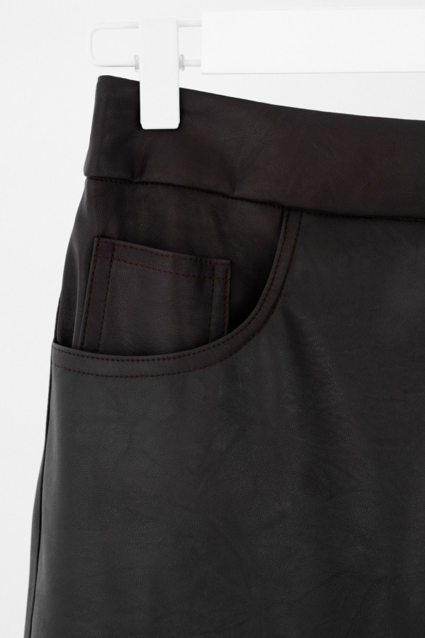 Leather Mini Skirt by Philosophy - Image 3
