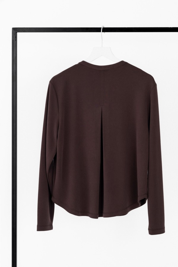 Cupro Pique Cropped Shirt  by Philosophy - Image 3