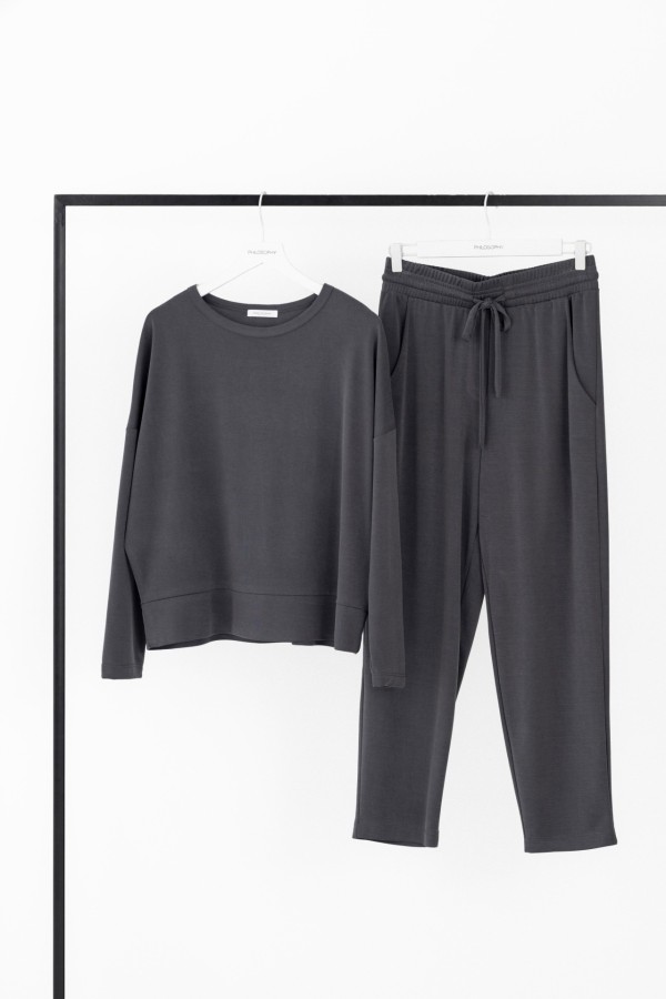 Cupro Pique Cropped Top  by Philosophy - Image 2