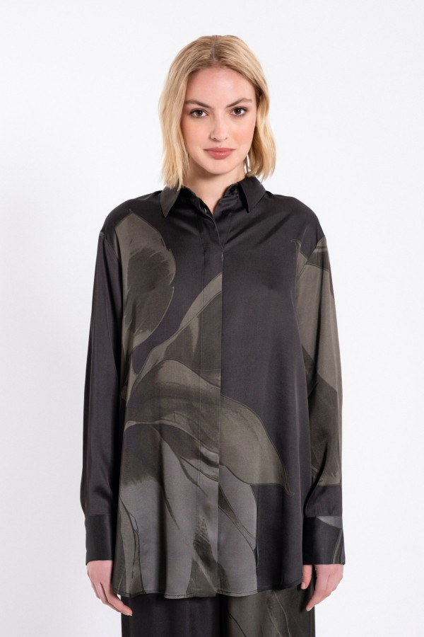 Satin Print Shirt by Philosophy