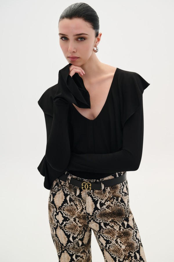 Bodysuit Black by Combos Knitwear