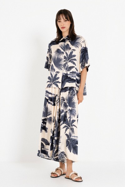 Satin Print Shirt by Philosophy