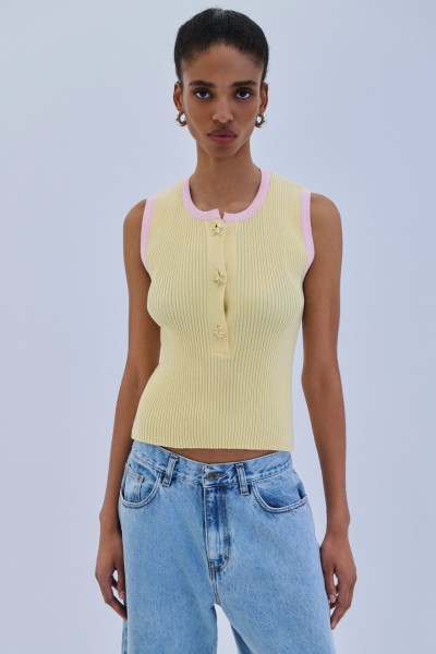 Blouse Starfish Buttons by Combos Knitwear