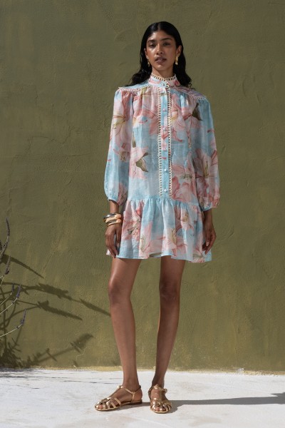 Flowers Bloom Short Dress by Nema Resortwear