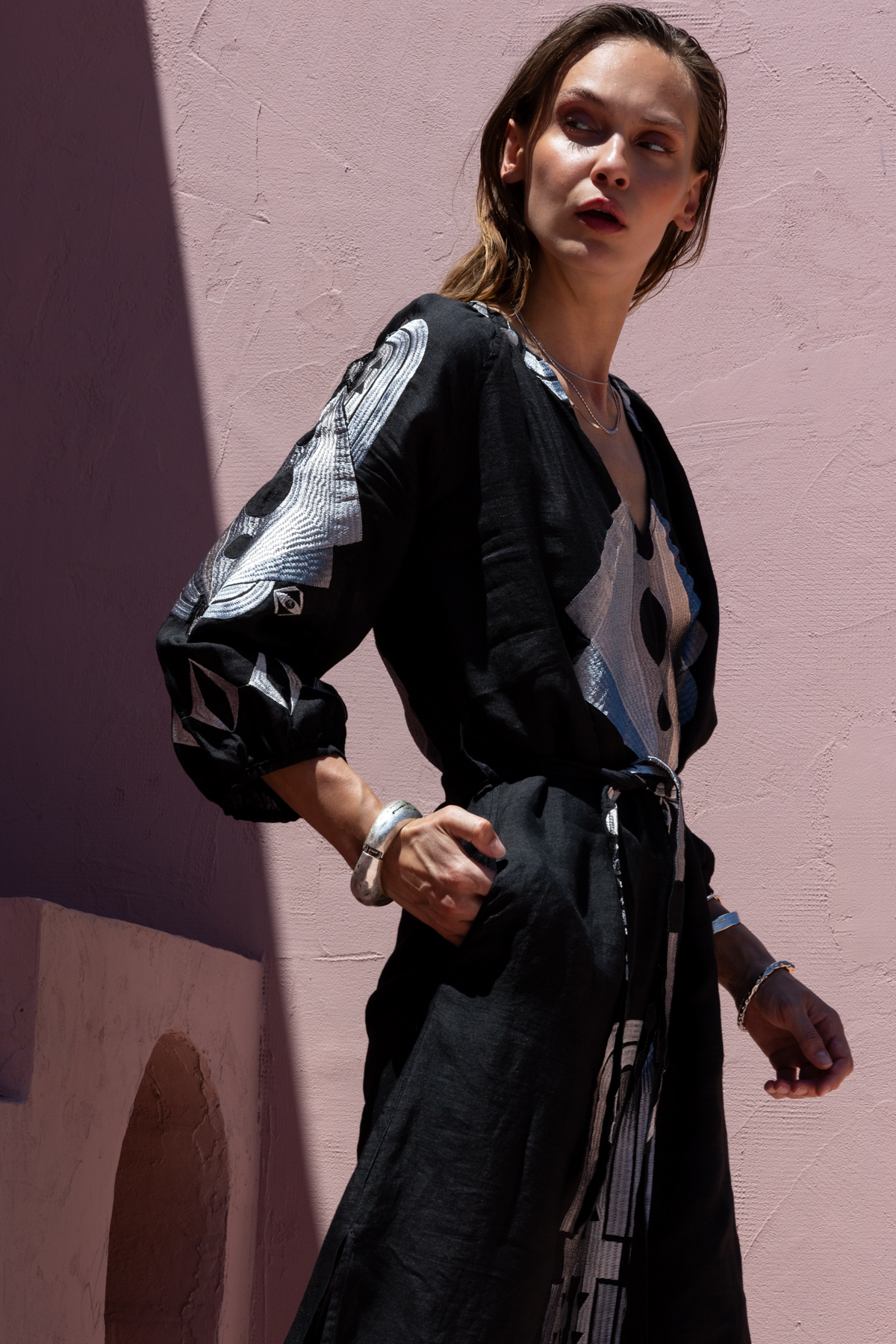 Nema Maxi Dress Isla Black by Nema Resortwear - Image 3