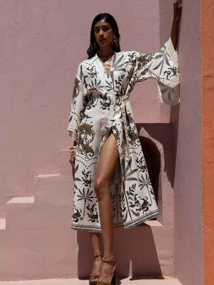 Maxi Embroidered Kimono by Nema Resortwear